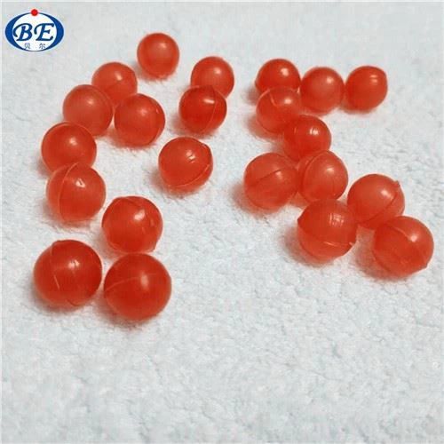 Rode polypropyleen holle ballen 6 mm